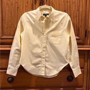 J. Crew Women’s Light Yellow Casual Shirt